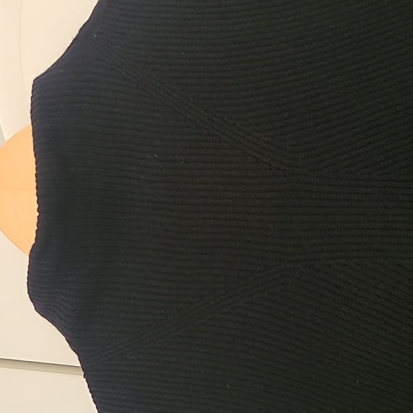 Vince Ribbed Wool and Cashmere Sleeveless Tunic Sweater Vest Mock Neck Size XS - Picture 6 of 11